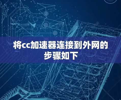 将cc加速器连接到外网的步骤如下 将cc加速器连接到外网的步骤如下