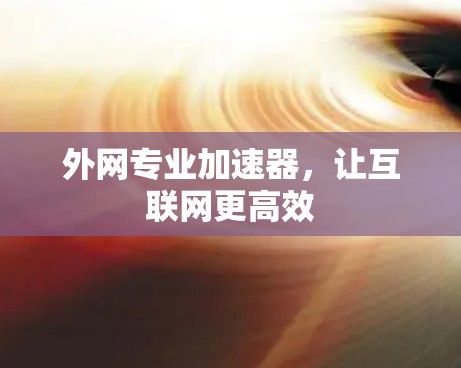 外网专业加速器,让互联网更高效 外网专业加速器,让互联网更高效