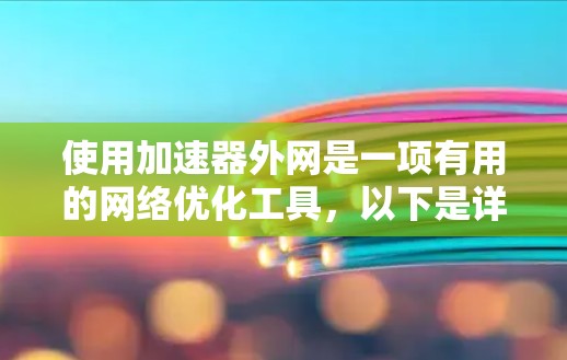 使用加速器外网是一项有用的网络优化工具，以下是详细的使用教程