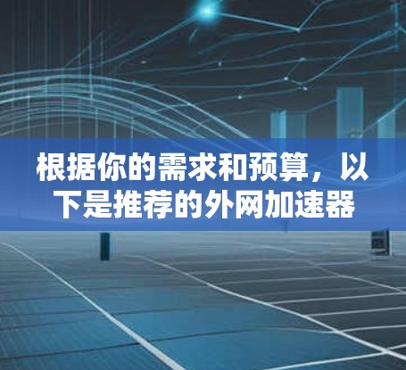 根据你的需求和预算，以下是推荐的外网加速器列表