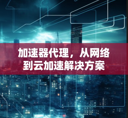加速器代理,从网络到云加速解决方案 加速器代理,从网络到云加速解决方案