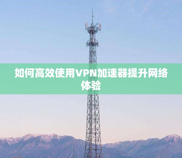 如何高效使用VPN加速器提升网络体验 如何高效使用VPN加速器提升网络体验