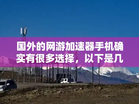 国外的网游加速器手机确实有很多选择,以下是几种常见的推荐 国外的网游加速器手机确实有很多选择,以下是几种常见的推荐