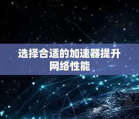 选择合适的加速器提升网络性能 选择合适的加速器提升网络性能