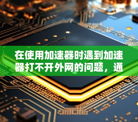 在使用加速器时遇到加速器打不开外网的问题,通常可以通过以下步骤来解决问题 在使用加速器时遇到加速器打不开外网的问题,通常可以通过以下步骤来解决问题