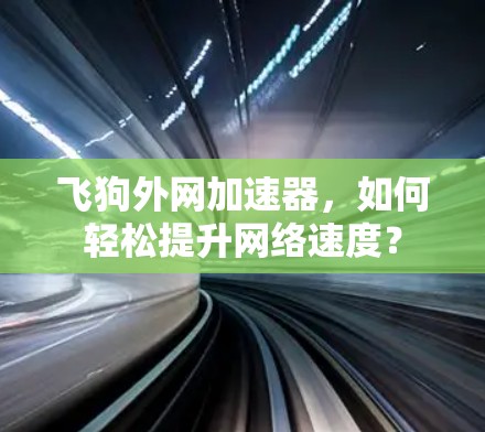 飞狗外网加速器,如何轻松提升网络速度? 飞狗外网加速器,如何轻松提升网络速度?