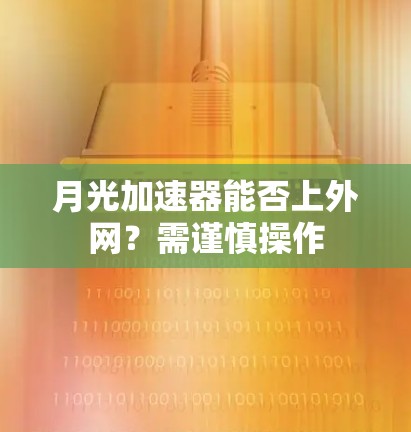 月光加速器能否上外网？需谨慎操作