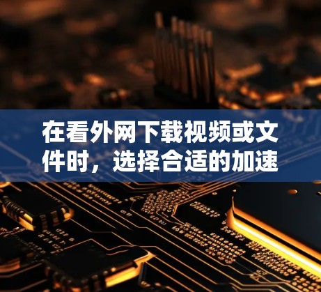 在看外网下载视频或文件时,选择合适的加速器至关重要。以下是一些关键点和步骤,帮助你选择和使用合适的加速器 在看外网下载视频或文件时,选择合适的加速器至关重要。以下是一些关键点和步骤,帮助你选择和使用合适的加速器