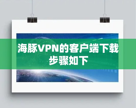 海豚VPN的客户端下载步骤如下 海豚VPN的客户端下载步骤如下
