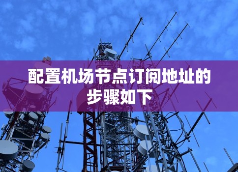 配置机场节点订阅地址的步骤如下 配置机场节点订阅地址的步骤如下