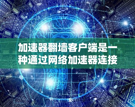 加速器翻墙客户端是一种通过网络加速器连接到翻墙网站的电脑客户端。翻墙客户端通常用于在没有物理网络或物理连接的情况下，直接访问互联网，通常用于无网络设备或速度较慢的网络环境中