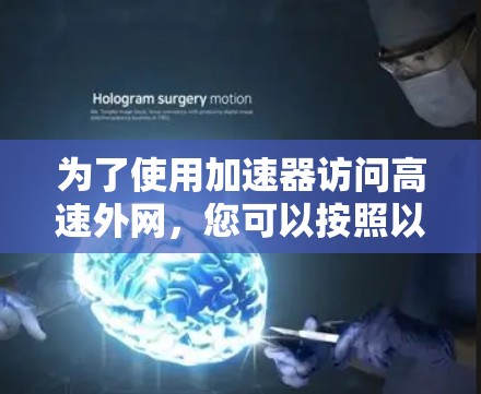 为了使用加速器访问高速外网,您可以按照以下步骤进行